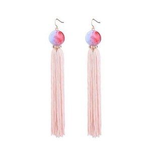 *50% OFF! Tassel dangle earrings pink blue gold bohemian retro Y2k fringe